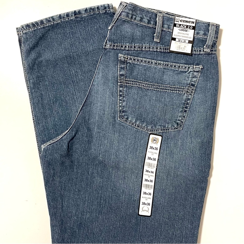 NWT Cinch Black Label 2.0 Jeans - Loose & Slightly Tapered - Size 38 | 36